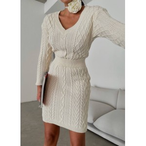 Robe Court En Maille