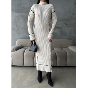 Robe Longue Col Roulé En...