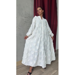 Robe longue bohème blanche...