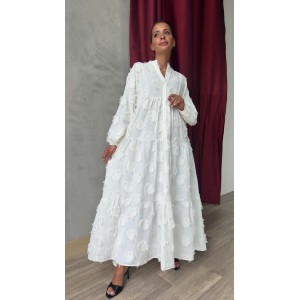 Robe longue bohème blanche...