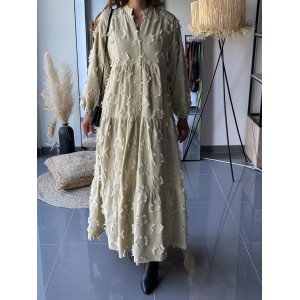 Robe Longue Bohème Pistache...