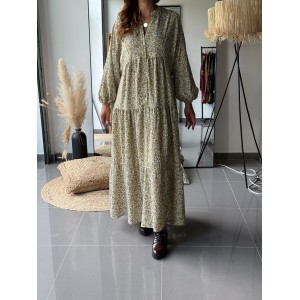 Robe Longue Ample Imprimé...