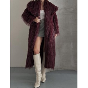 Manteau Fausse Fourrure –...