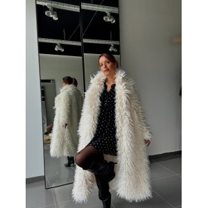 Manteau Long en Fausse...