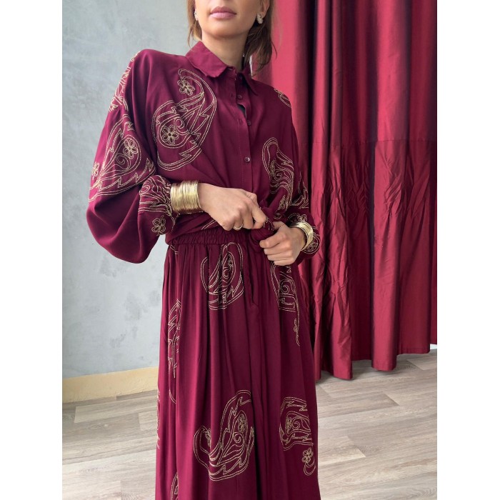 Ensemble Chemise & Jupe Large - 436-TKET-001