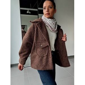 Manteau texturé avec...