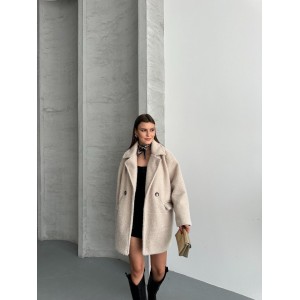 Manteau texturé avec poches...