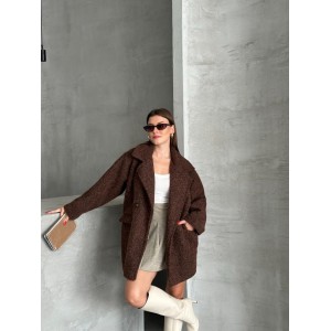 Manteau texturé avec poches...